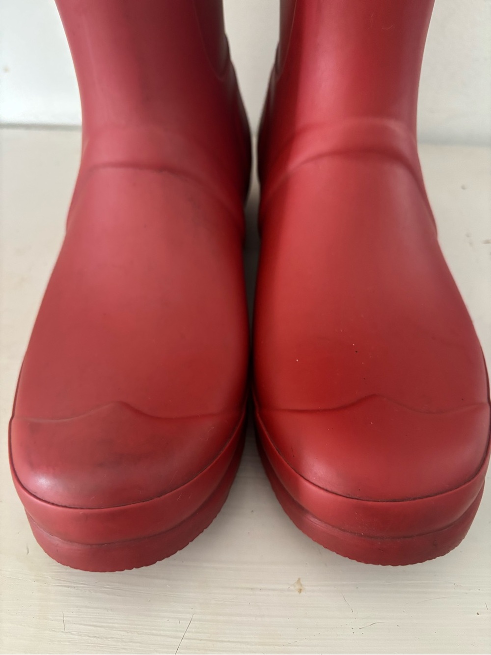 Hunter Women's Original Tall Rain Boots - Military Red Size 10 - Picture 6 of 9